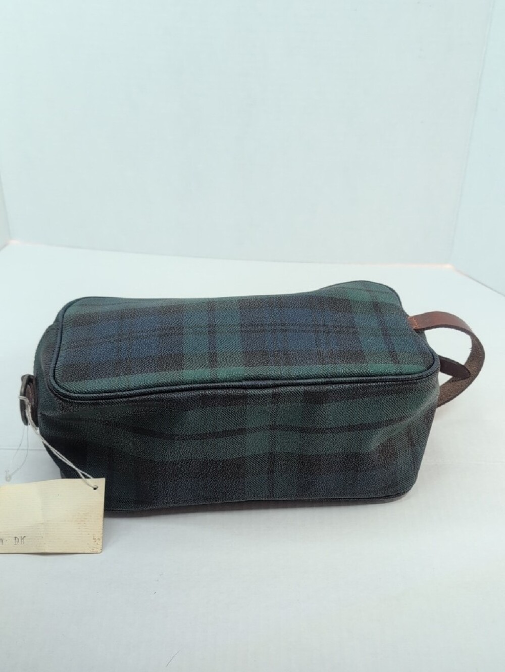 Vintage Polo Ralph Lauren Black Watch Tartan Drop Kit Toiletry Bag NWT Deadstock - Picture 5 of 12